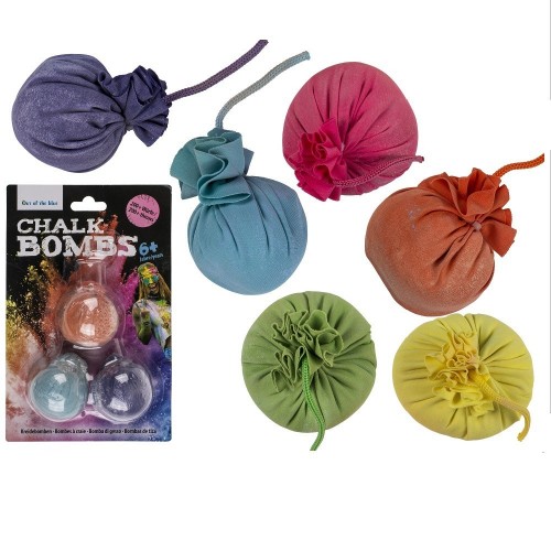 PAQ.3/U BOMBAS TIZA COLORES SURTIDOS 5CM
