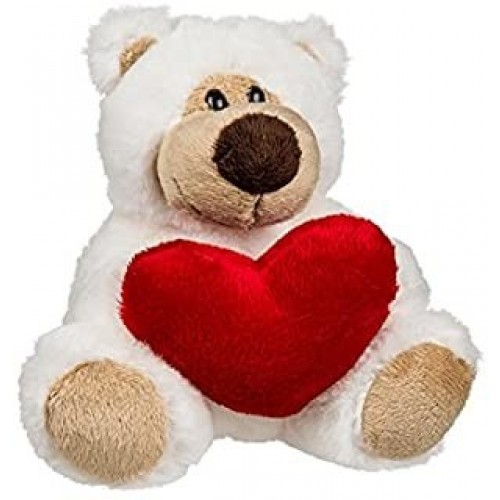 PELUCHE OSO C/CORAZON ROJO 30CM