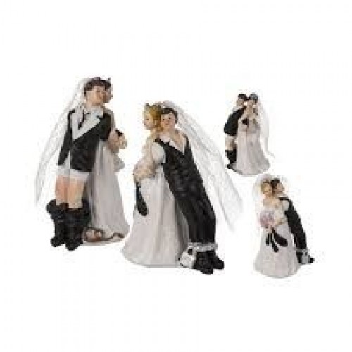FIGURA PAREJA DE NOVIOS SURT. 11X7.5CM