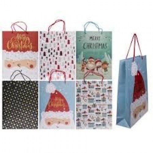 BOLSA REGALO MOTIVO NAVIDEÑO 25X8.5X34.5