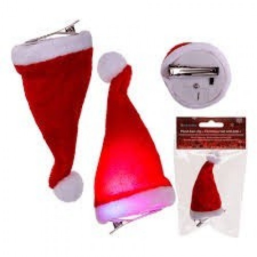 TRABA P/PELO GORRO DE NAVIDAD LED