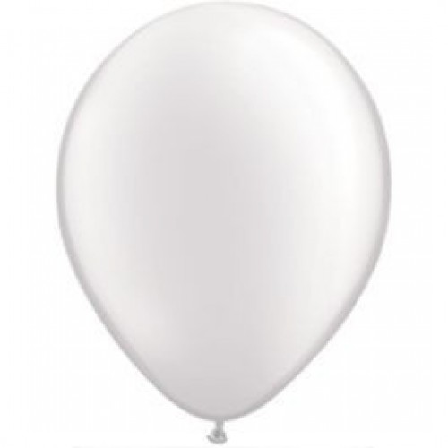 $E  50 GLOBOS16" LATEX  PERLADO BLANC