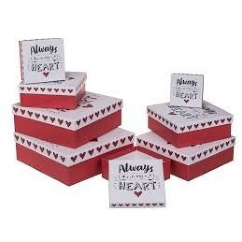 CAJA REGALO ALWAYS IN MY HEART10.5X5X10C