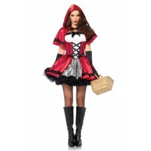  DISFRAZ T-M CAPERUCITA ROJA GOTICA
