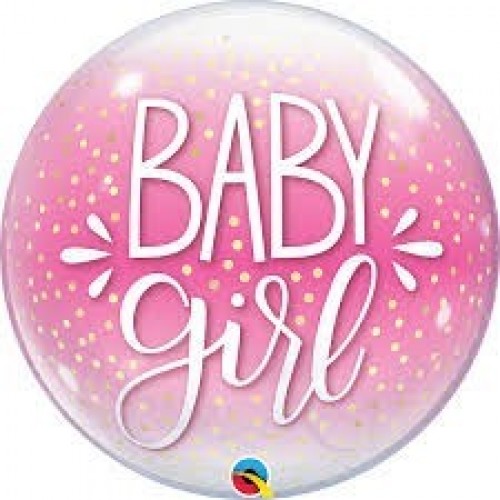   GLOBO 22" BURBUJA BABY GIRL