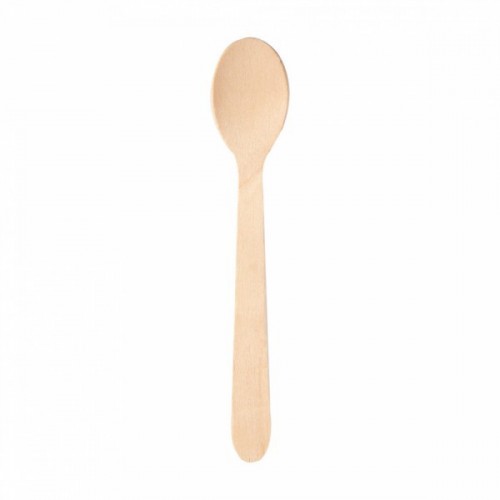 100 CUCHARILLAS MAKAN MADERA 11CM.