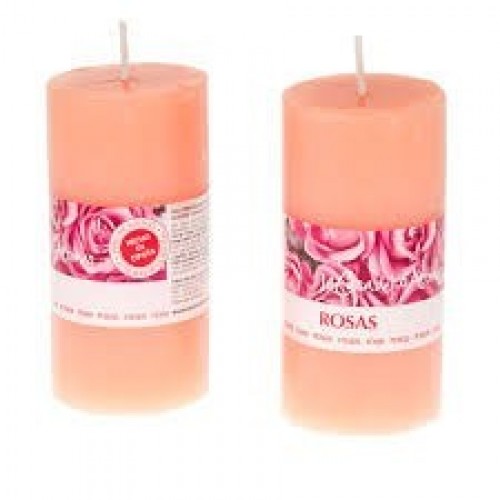 VELA TUBO ROSAS 220GR