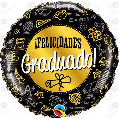 GLOBO 18" FOIL FELICIDADES GRADUADO!