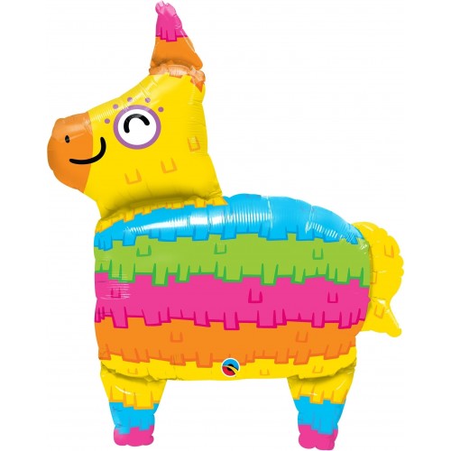 GLOBO 34" FOIL FORMA LLAMA COLORES
