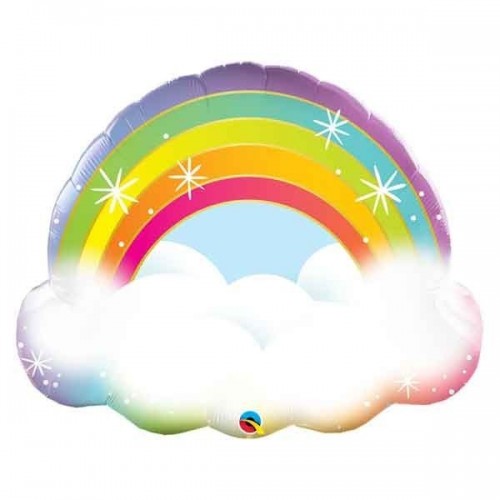 GLOBO 32" FOIL FORMA NUBE ARCOIRIS