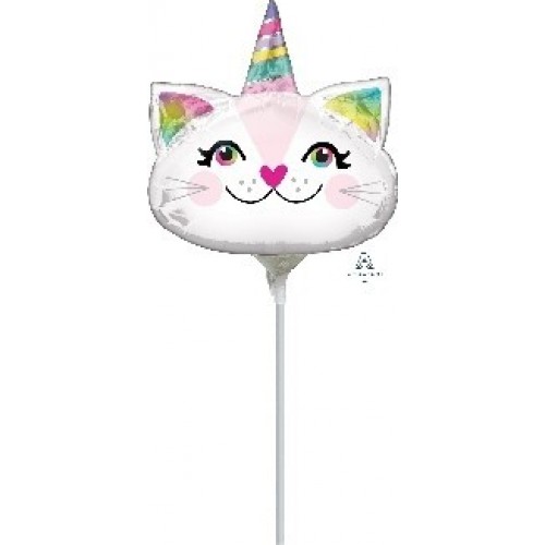   GLOBO 12" PALO FOIL GATO UNICORN