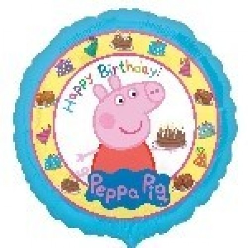   GLOBO 18" FOIL PEPPA PIG BIRTHDA