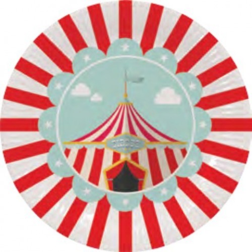   8 PLATOS CIRCO 23CM
