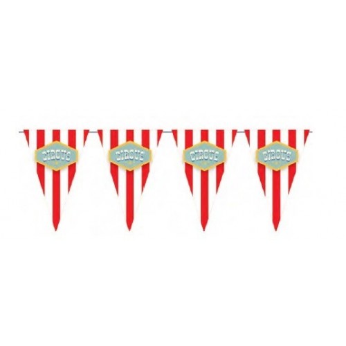 BANDERIN TRIANGULO CIRCO 3MT
