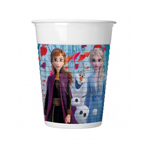 -  8 VASOS PL FROZEN II 200ML