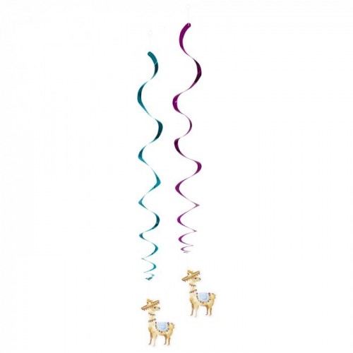   3 TIRAS ESPIRAL SILUETA LLAMAS