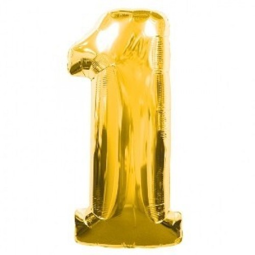 $E GLOBO 34" FOIL FORMA N1 METAL ORO