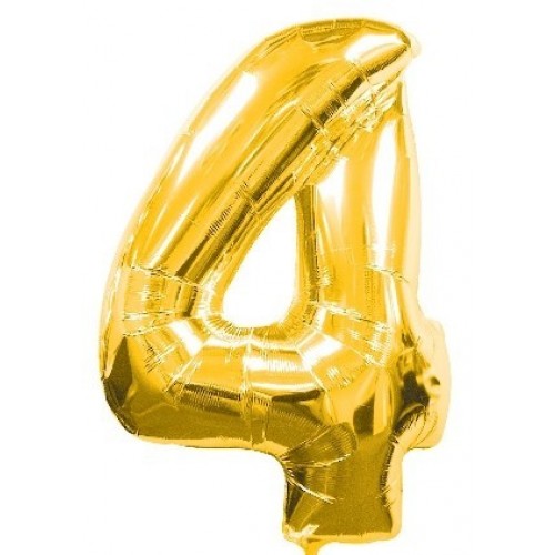 $E GLOBO 34" FOIL FORMA N4 METAL ORO