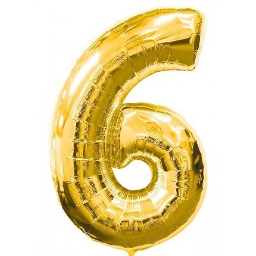 $ E  GLOBO 34" FOIL FORMA N6 METAL ORO