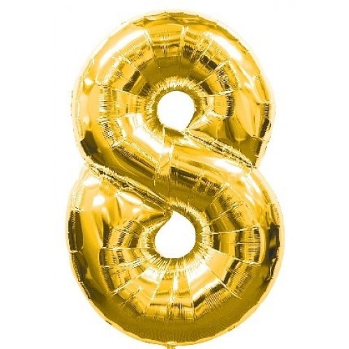 $   GLOBO 34" FOIL FOR N8 METAL ORO