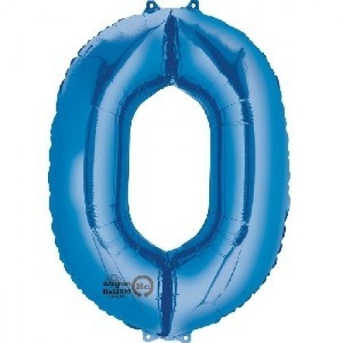 $   GLOBO 34" FOIL  N0 METAL AZUL