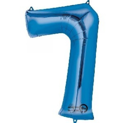 $ GLOBO 34" FOIL FORMA N7 AZUL