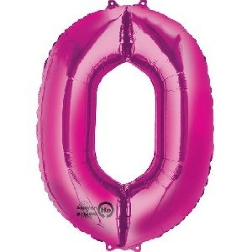 $ GLOBO 34" FOIL FORMA N0 FUCSIA