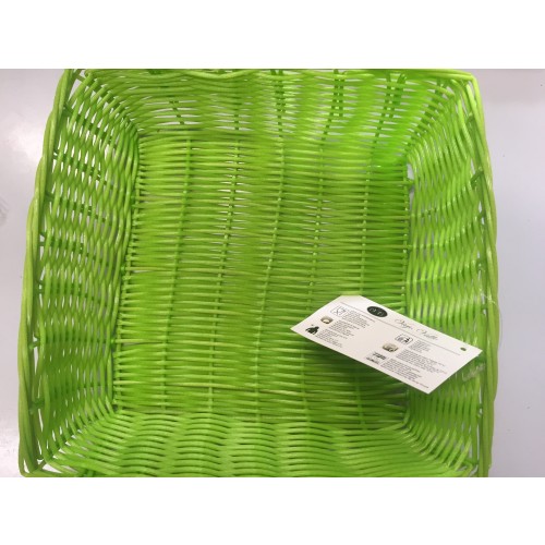 CESTA RECTANGULAR PISTACHO 30X22X7