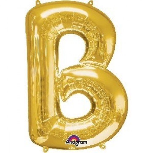   GLOBO 33" FOIL LETRA B METAL ORO