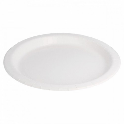 $D 20 PLATOS CARTON BIO-LACADOS BCO 26CM
