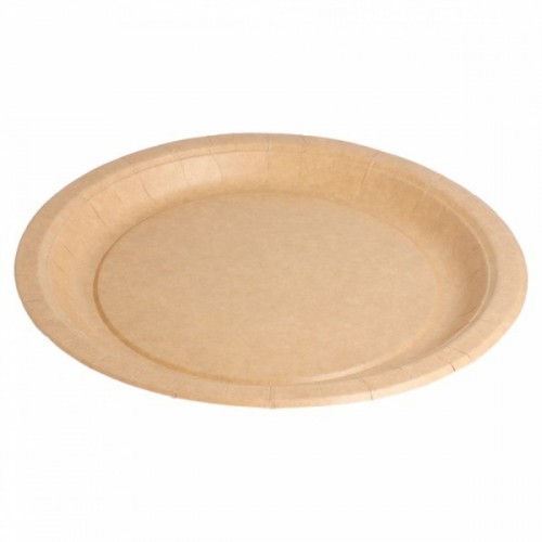 $D  20 PLATOS CARTON BIO-LACA NATURAL 22