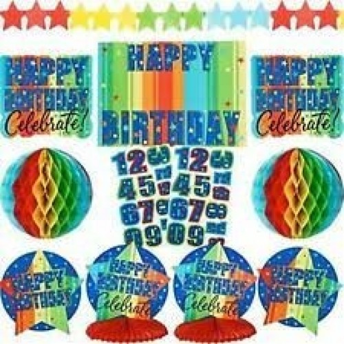 KIT DECORACION PERSONALIZABLE CUMPLEAÑO