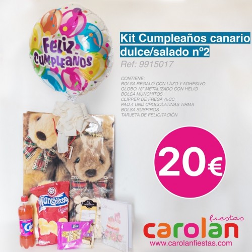 KIT CUMPLEAÑOS CANARIO DULCE/SALADO N2