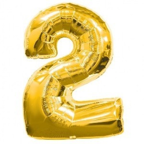 $E GLOBO 34" FOIL FORMA N2 METAL ORO