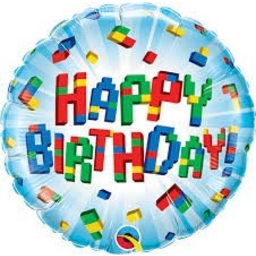 GLOBO 9" PALO FOIL BIRTHDAY BLOCK