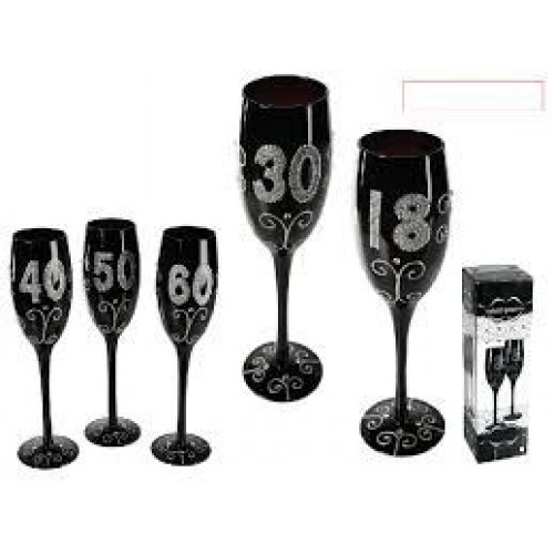 COPA CHAMPAN NEGRA GLITTER NSURT 24CM