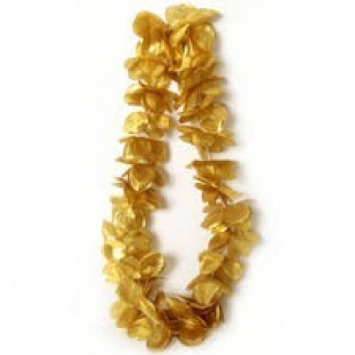   COLLAR HAWAIANA FLOR ORO