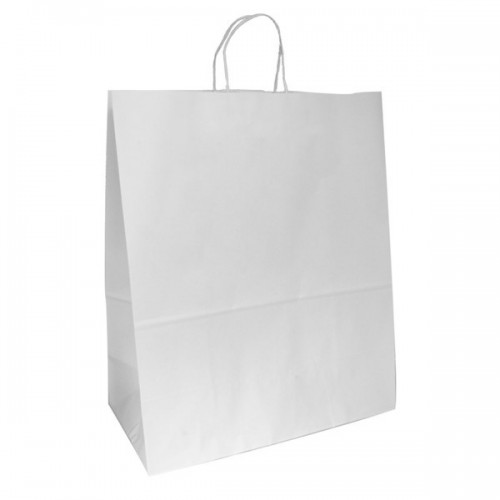 $   BOLSA C/ASA BLANCA 40 20X48CM