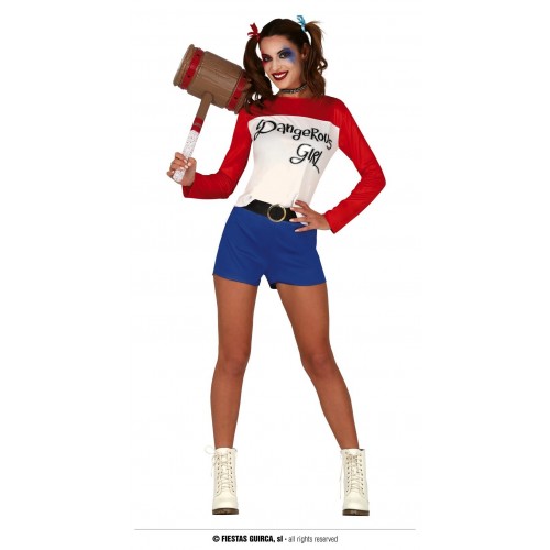  DISFRAZ T-M CHICA PELIGROSA CORTO