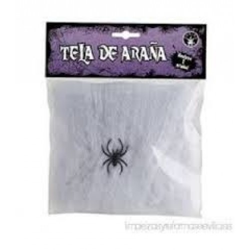   MINI TELARAÑA BLANCA CON ARAÑA