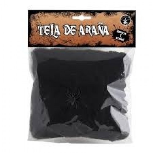MINI TELARAÑA NEGRA CON ARAÑA