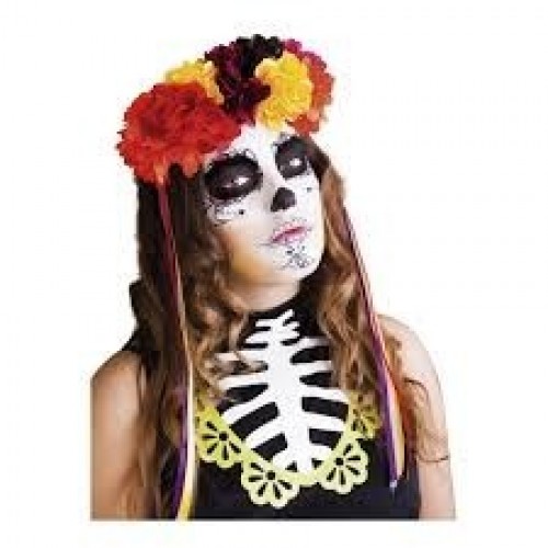 DIADEMA LUJO CATRINA ROSAS COLORES