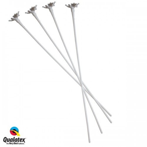 $D 100 VARILLAS SOPORTE PARA GLOBOS BLAN