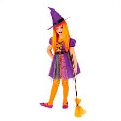 $DDISFRAZ 3A4 BRUJA SUPERSTAR VIOLETA