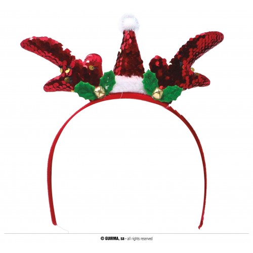 $D  DIADEMA NOEL LENTEJUELAS