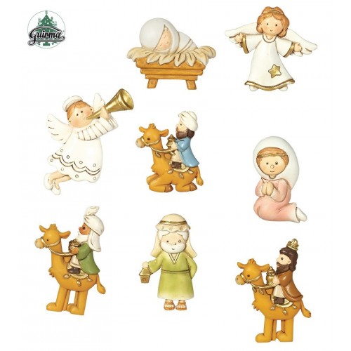 SET 7 IMANES NACIMIENTO CON REYES 6 CM