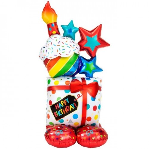 GLOBO 54" FOIL AIRLOONZ CUMPLEAÑOS