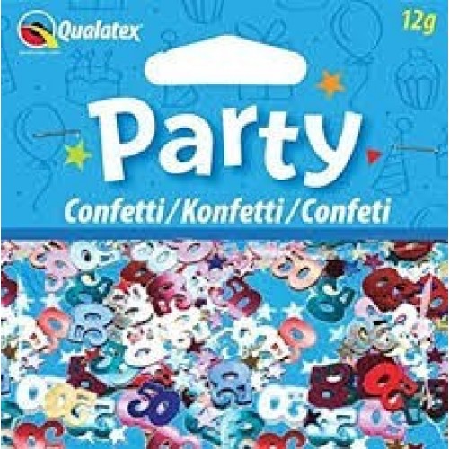 CONFETI FELIZ 50 AÑOS MULTICOLOR 12G