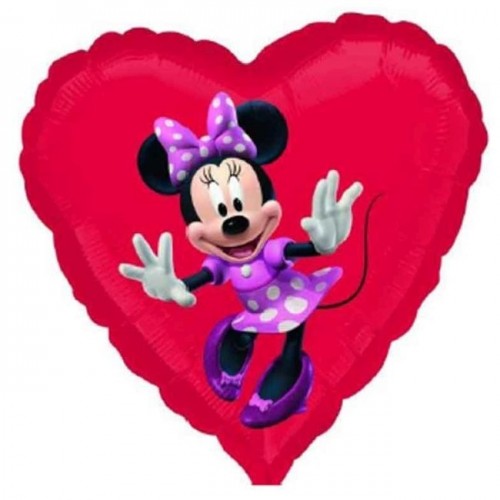 $D   GLOBO 18" FOIL CORAZON MINNIE