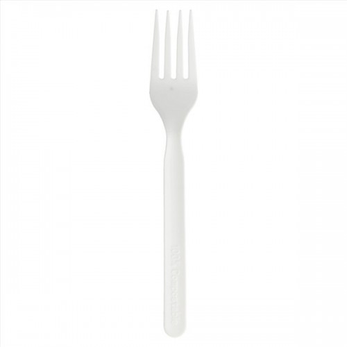   50 TENEDORES CPLA BLANCO 17CM